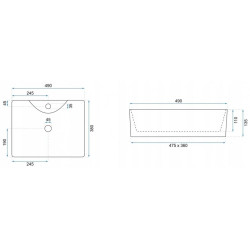 Stylowa Umywalka Nablatowa Kelly Marmo – Elegancja w Twojej Łazience!