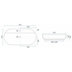 Zachwycająca Umywalka Nablatowa AURA 81 - Nowoczesny Design dla Twojej Łazienki
