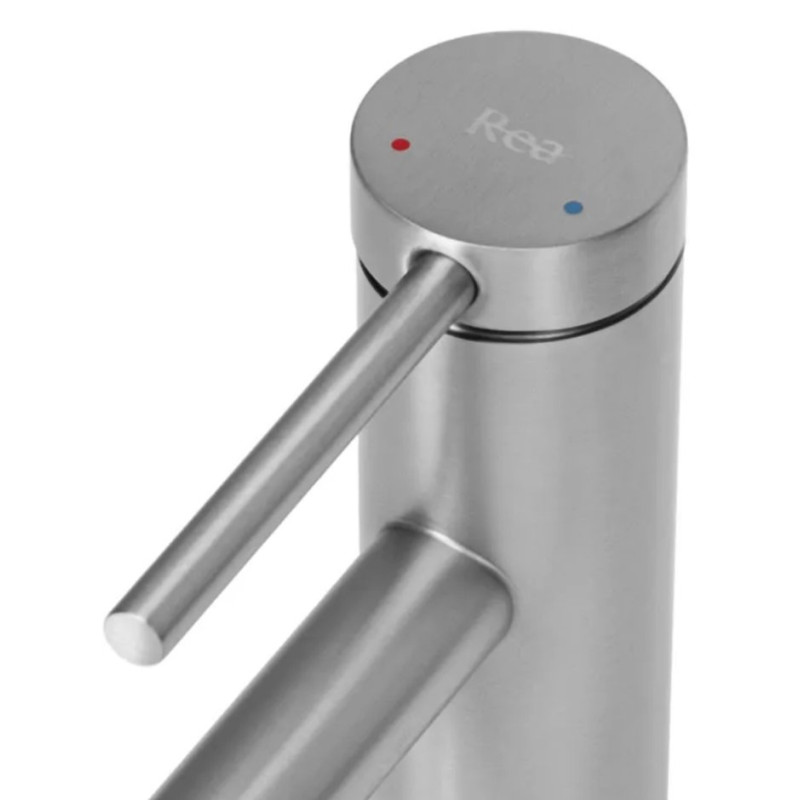 Nowoczesna Bateria Umywalkowa Niska REA-B5315 Nikiel - Elegancja i Funkcjonalność