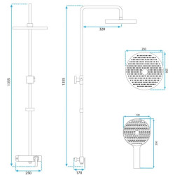 Ekskluzywny Zestaw Prysznicowy Rebel w Złocie Szczotkowanym - Luksus i Styl łazienki!