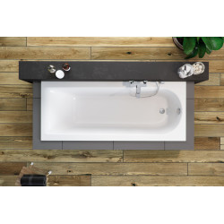 Aurum Slim wanna prostokątna 160X70 cm biały połysk