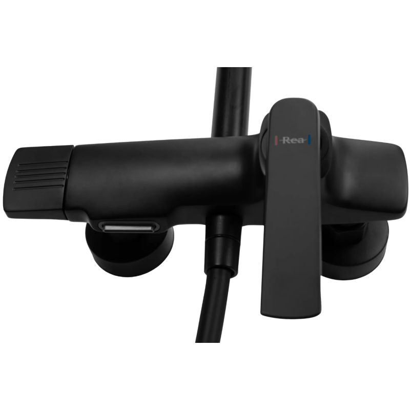 Nowoczesny Serwis Natryskowy REBEL Czarny – Styl i Komfort w Twojej Łazience