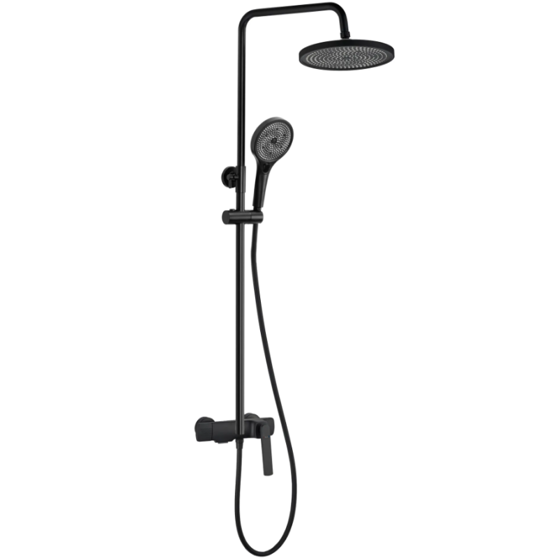 Nowoczesny Serwis Natryskowy REBEL Czarny – Styl i Komfort w Twojej Łazience