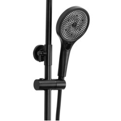 Nowoczesny Serwis Natryskowy REBEL Czarny – Styl i Komfort w Twojej Łazience