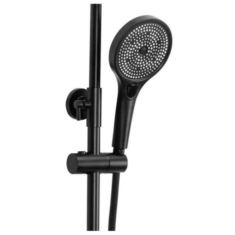 Nowoczesny Serwis Natryskowy REBEL Czarny – Styl i Komfort w Twojej Łazience