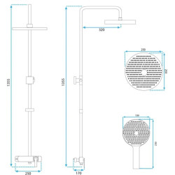 Nowoczesny Serwis Natryskowy REBEL Czarny – Styl i Komfort w Twojej Łazience