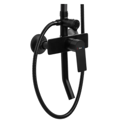 Elegancki Zestaw Prysznicowy Maximus w Kolorze Czarnym - Nowoczesny Design