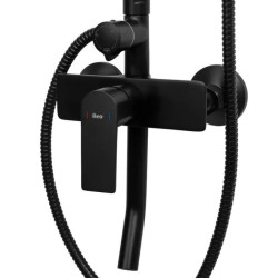 Elegancki Zestaw Prysznicowy Maximus w Kolorze Czarnym - Nowoczesny Design