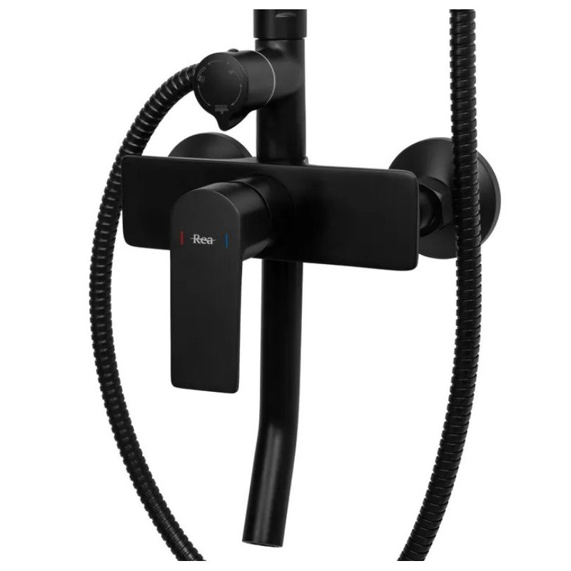 Elegancki Zestaw Prysznicowy Maximus w Kolorze Czarnym - Nowoczesny Design