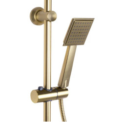 Elegancja i Styl: Złoty Zestaw Prysznicowy BRAVO Szczotkowany