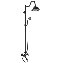 Elegancki Zestaw Natryskowy Bergamo Czarny – Wyjątkowy Styl w Twojej Łazience!