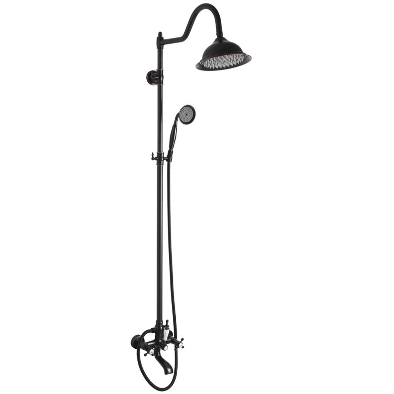 Elegancki Zestaw Natryskowy Bergamo Czarny – Wyjątkowy Styl w Twojej Łazience!