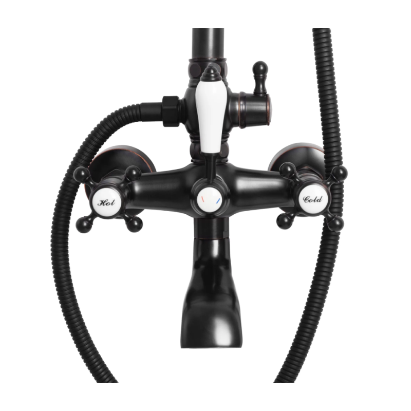 Elegancki Zestaw Natryskowy Bergamo Czarny – Wyjątkowy Styl w Twojej Łazience!