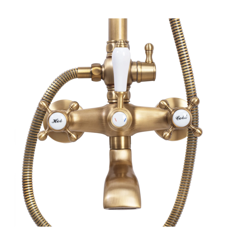 Antyczny Zestaw Prysznicowy Bergamo - Elegancja i Styl w Każdej Łazience