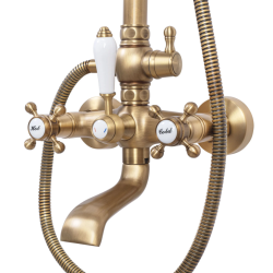 Antyczny Zestaw Prysznicowy Bergamo - Elegancja i Styl w Każdej Łazience