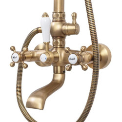 Antyczny Zestaw Prysznicowy Bergamo - Elegancja i Styl w Każdej Łazience