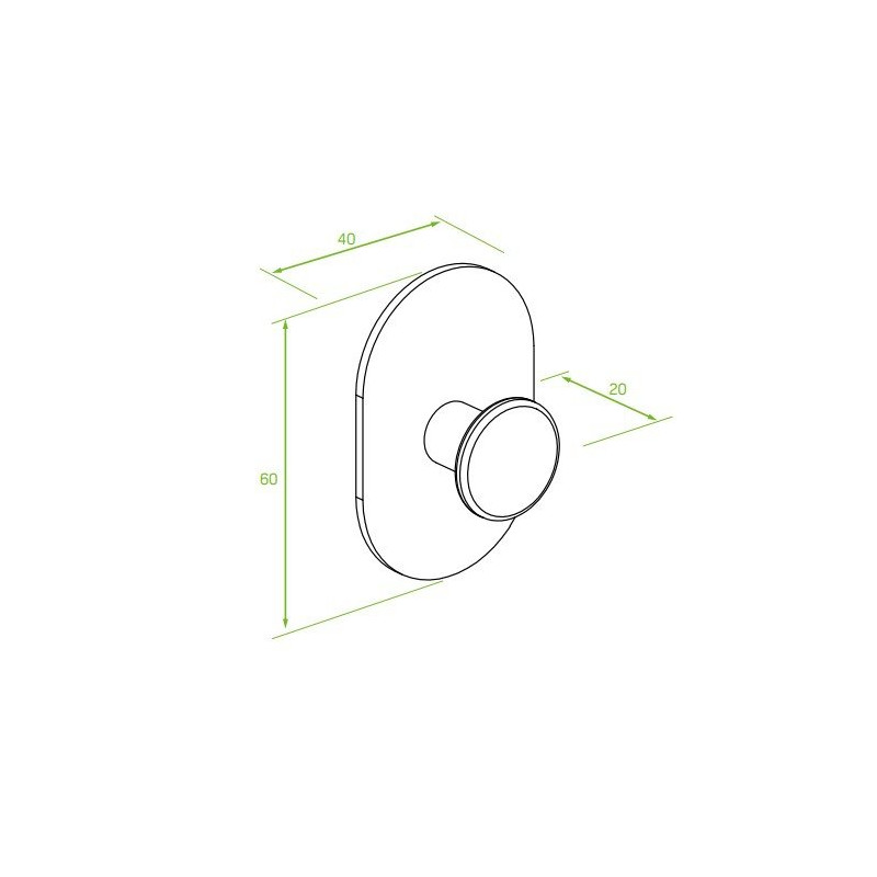 Laveo Miri wieszak pojedynczy różowe złoto