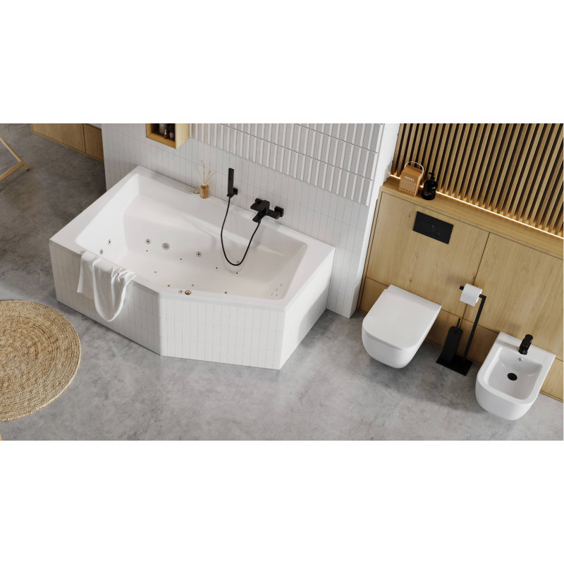 Ness bidet wiszący, biały połysk