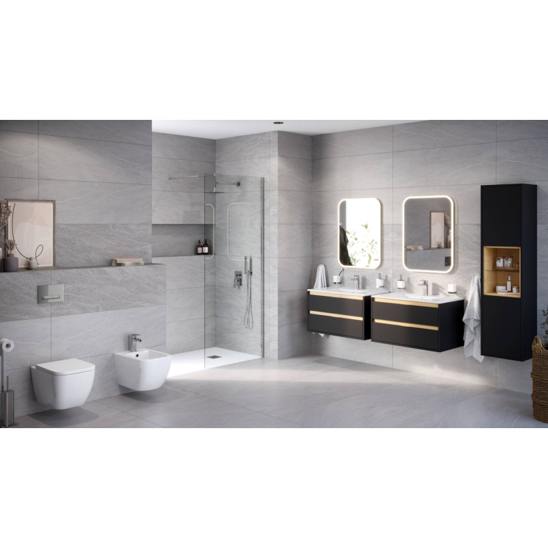 Ness bidet wiszący, biały połysk