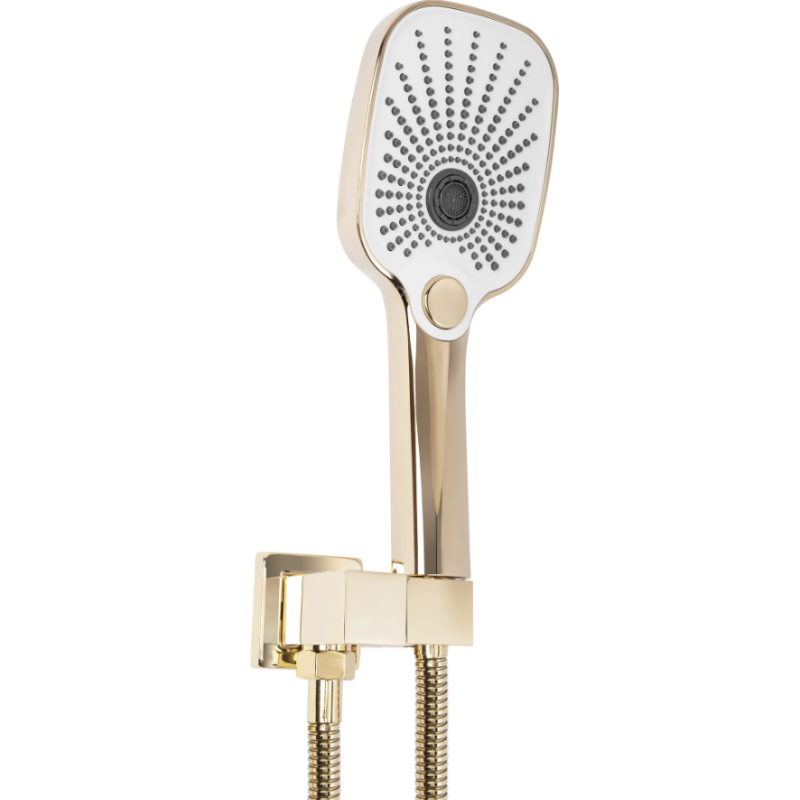 Nowoczesny Złoty Zestaw Natryskowy Moby z Boxem - Styl i Elegancja w Twojej Łazience