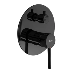 Elegancki Zestaw Prysznicowy LUNGO Czarny Metalik - Nowoczesny Design dla Twojej Łazienki