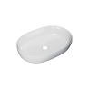 Excellent Jima umywalka nablatowa 61x41 cm owalna  biały połysk