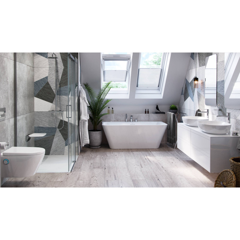 Excellent Jima umywalka nablatowa 61x41 cm owalna  biały połysk