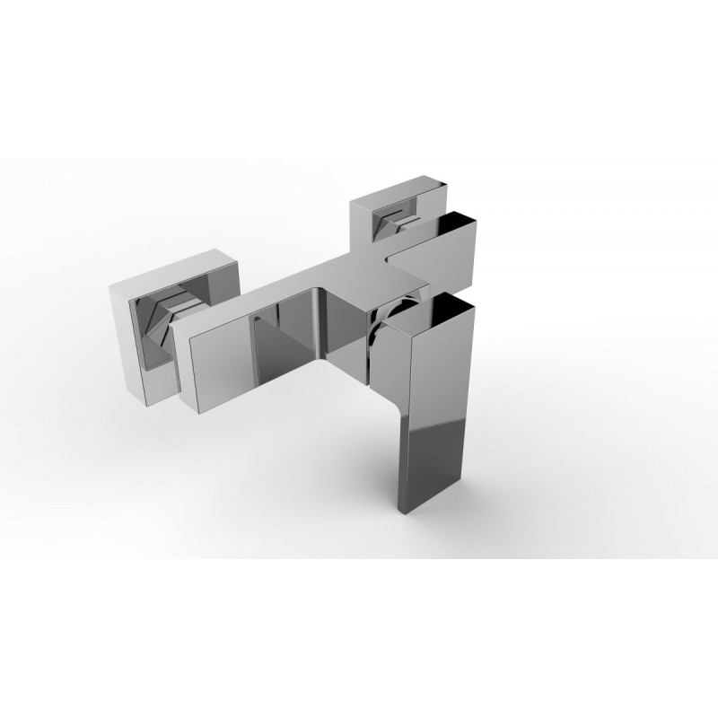 Elegancka Bateria Natryskowa KVADRATO BLQ 040D Chrom - Nowoczesny Design i Funkcjonalność