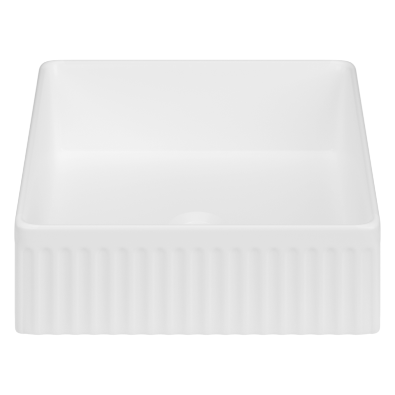 Luksusowa umywalka INVENA GLAMOUR, biała, połysk, kwadratowa, stylowa i elegancka!