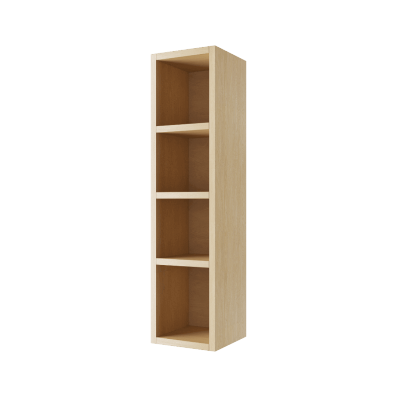 Tuto szafka wisząca wnękowa otwarta, 20x80 cm, dąb