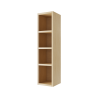 Tuto szafka wisząca wnękowa otwarta, 20x80 cm, dąb