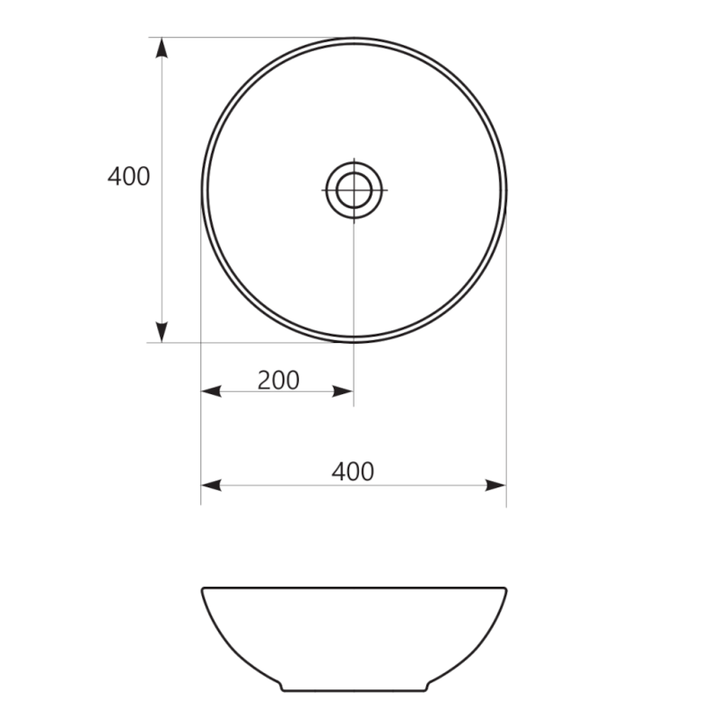 CERSANIT SAVIO Umywalka Nablatowa 40cm Biała Połysk - Stylowa i Nowoczesna!