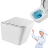 Nowoczesna Miska WC Invena Florina z Wirowym Spłukiwaniem i Wolnoopadającą Deską