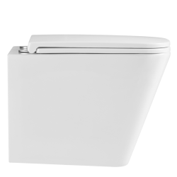 Nowoczesna Miska WC Invena Florina z Wirowym Spłukiwaniem i Wolnoopadającą Deską