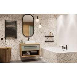 Invena Glamour - Bateria wannowa czarna 3-otworowa, elegancja i styl w Twojej łazience!