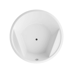 Excellent Great Arc wanna okrągła 160 cm  biały połysk