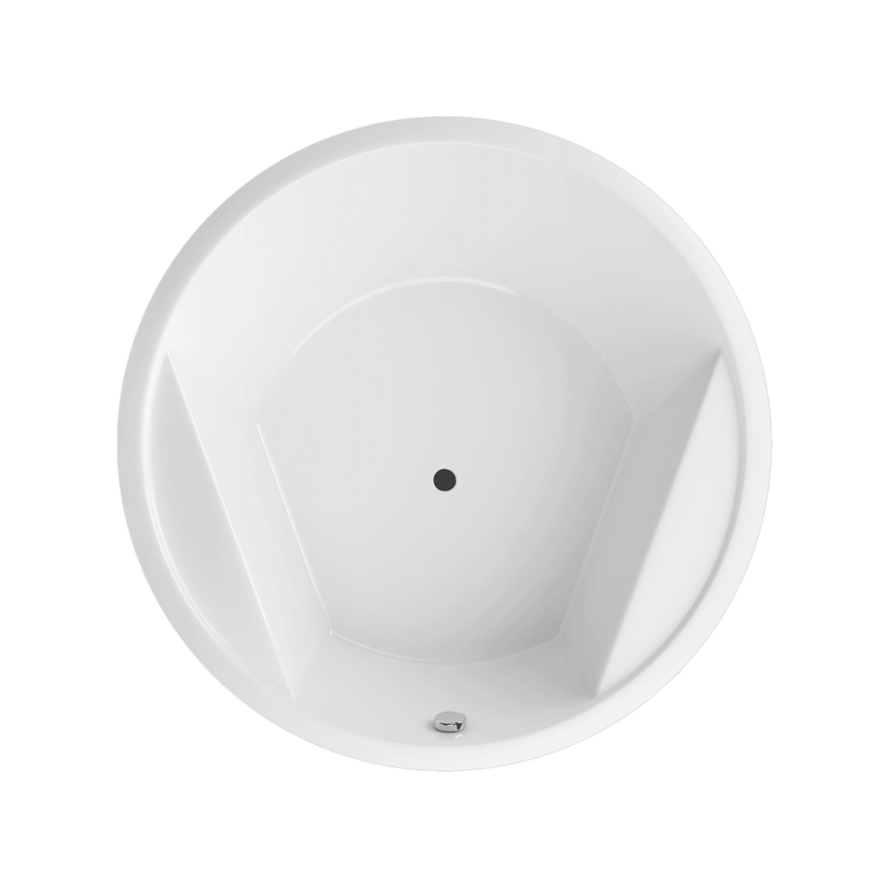 Great Arc wanna okrągła 160 cm, biały połysk