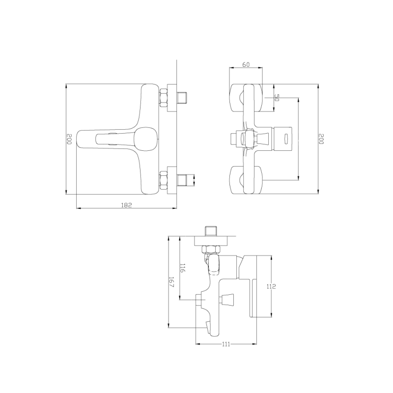 Luksusowa bateria wannowa INVENA GLAMOUR miedziana z zestawem prysznicowym