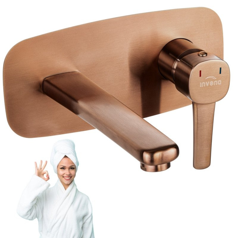 Miedziana Bateria Podtynkowa Invena Trend Glamour - Nowoczesność i Styl!