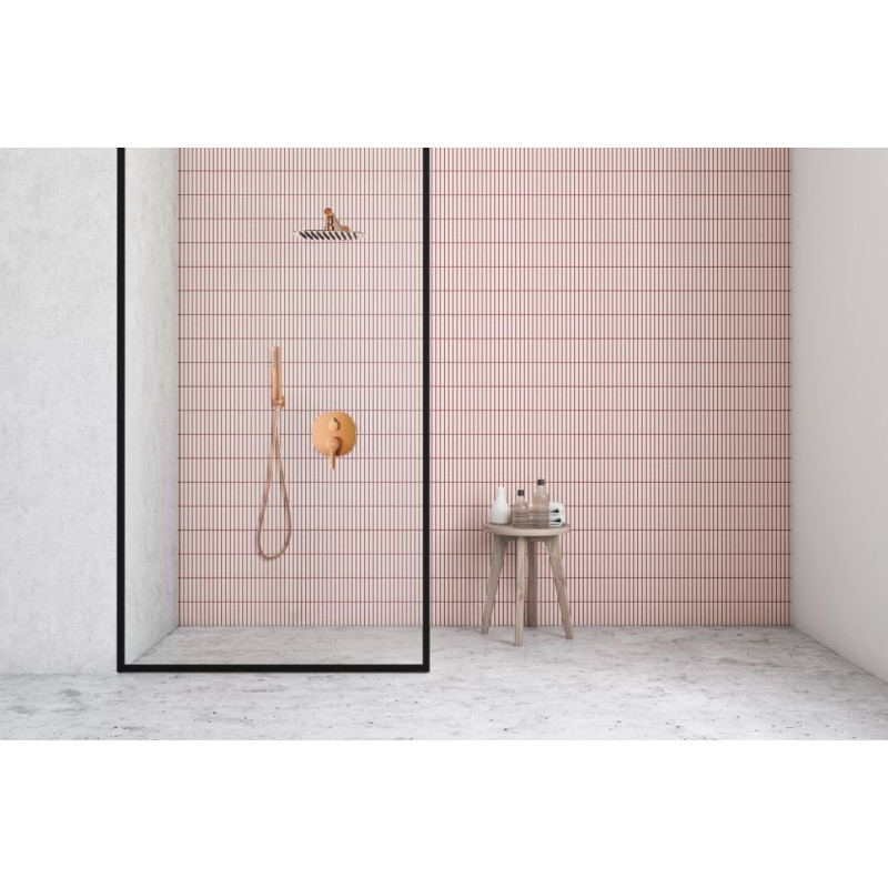 Luksusowy zestaw natryskowy INVENA GLAMOUR - Miedziana elegancja dla Twojej łazienki