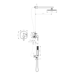 Luksusowy zestaw natryskowy INVENA GLAMOUR - Miedziana elegancja dla Twojej łazienki