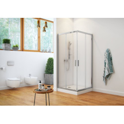 Forma Compact brodzik kwadratowy 100x100 cm wysoki, biały połysk