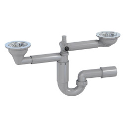 Syfon zlewowy 2-komorowy P-LOC 3,5" - Niezawodność i łatwy montaż!