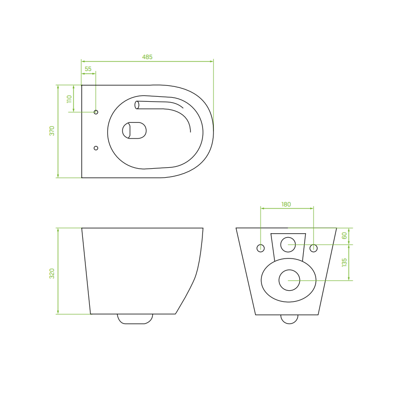 Nowoczesna Miska WC Desna CycleOn z Deską Wolnoopadającą - Bezrantowa i Estetyczna!