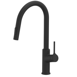 Elegancka Bateria Kuchenna FARSALA z Wyciąganą Wylewką - Czarna Perła