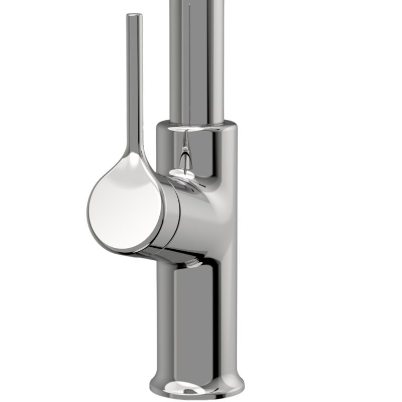 Funkcjonalna Bateria kuchenna FARSALA z wyciąganą wylewką, chromowany design!