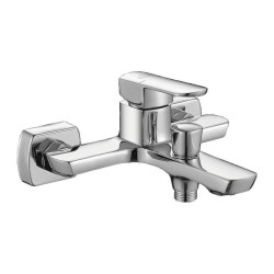 Laveo Calla bateria wannowa ścienna chrom