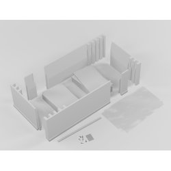 Uniwersalny Nośnik do Wanny z Podcięciem LED 140-180 x 70-80 - Dostosuj Swój Komfort!