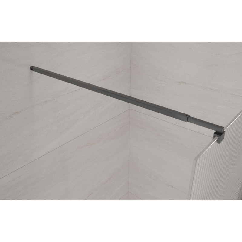 Stylowa Ścianka Invena Ryflowana 90x200: Niezawodna Kabina ze Szkła Hartowanego 8 mm