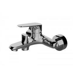 Laveo Rondo bateria wannowa ścienna chrom